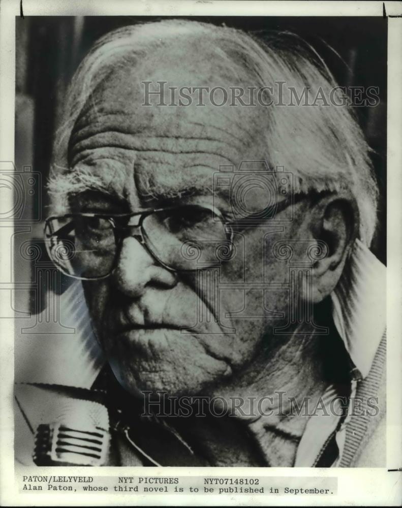 1981 Press Photo Author Alan Paton, releasing 3rd novel in September - Historic Images