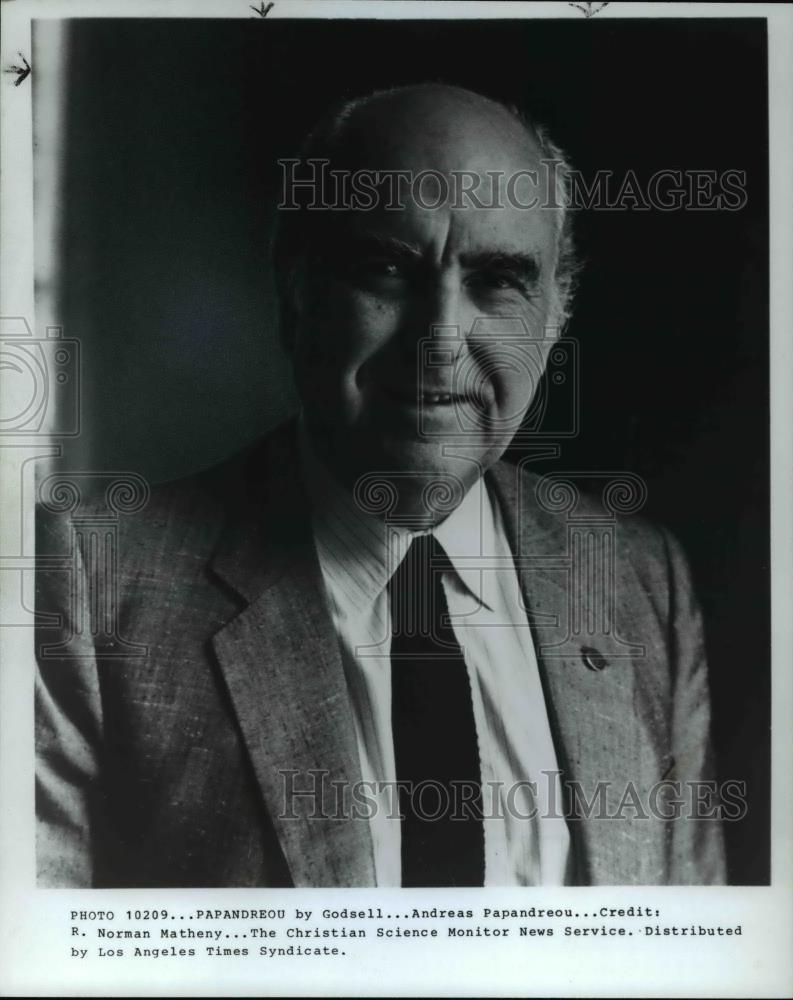 1981 Press Photo Andreas Papandreou - cva38131 - Historic Images