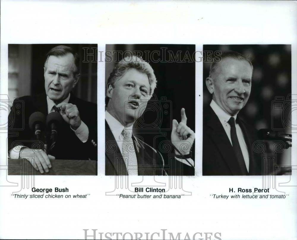 1992 Press Photo H Rose Perot- Turkey with lettuce and tomato- favorite sandwich - Historic Images