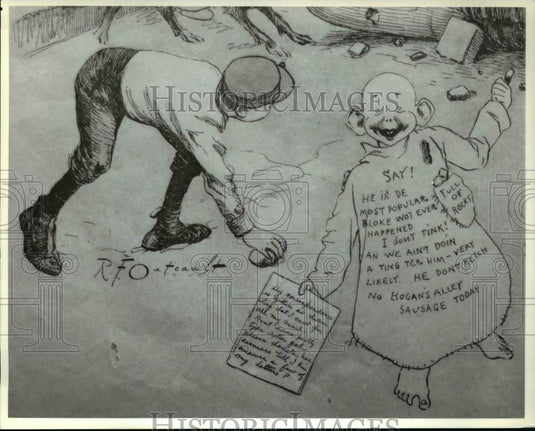 1993 Press Photo Hogan's Alley- sketched by Richard Felton Dutcoult - Historic Images