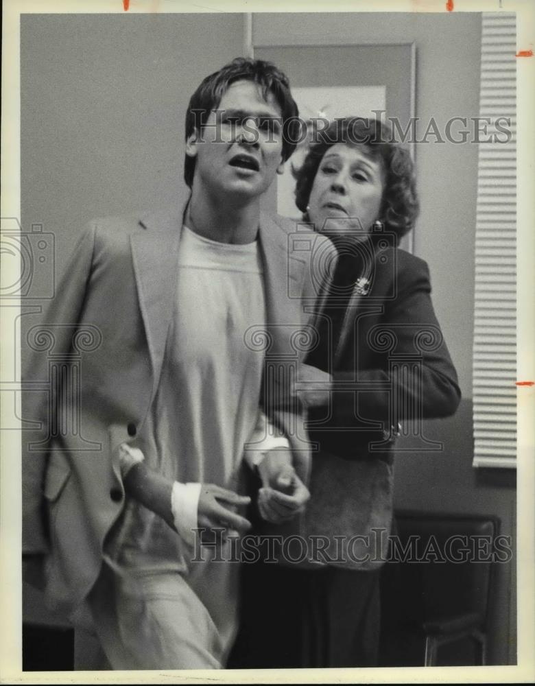 1981 Press Photo John Putch & Jean Stapleton in Angel Dusted on NBC - cva38537 - Historic Images