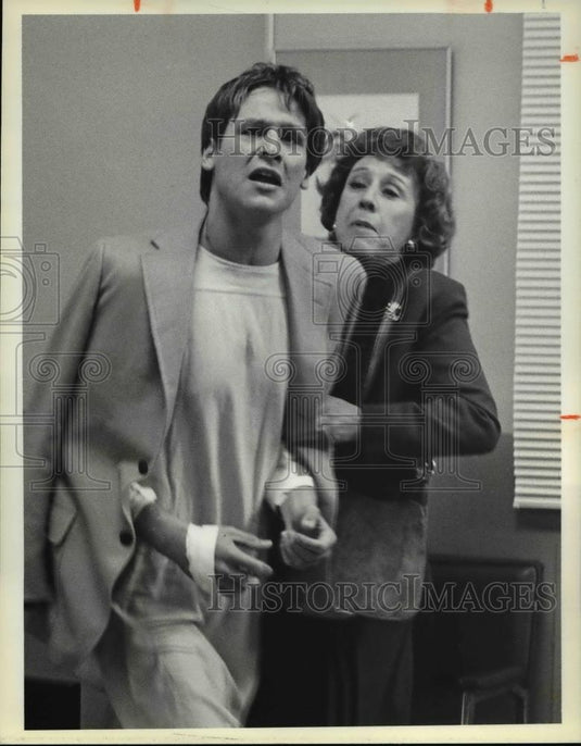 1981 Press Photo John Putch & Jean Stapleton in Angel Dusted on NBC - cva38537 - Historic Images