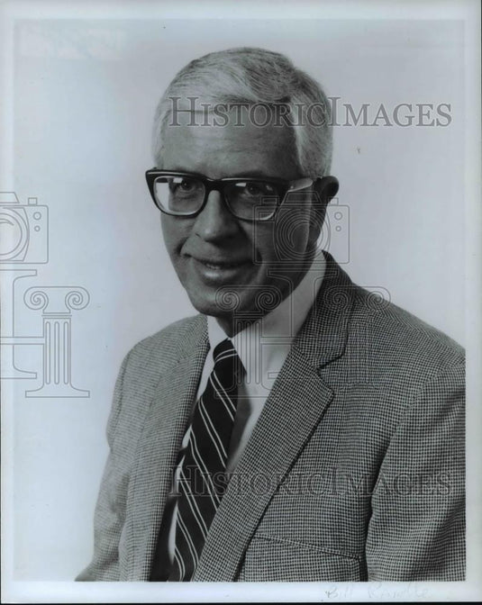 1981 Press Photo Bill Randle, once top WERE Disc Jockey in 1950' & 60's - Historic Images