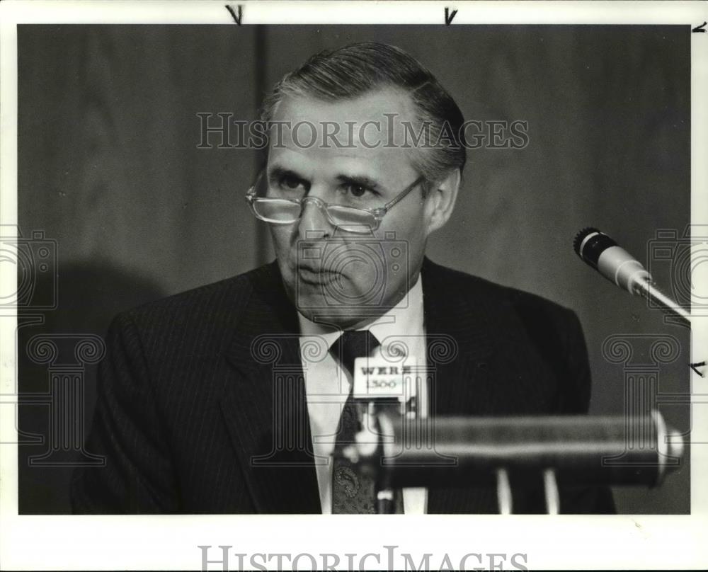 1989 Press Photo David W Plate, Sr. Vice President of Merida Health Systems - Historic Images