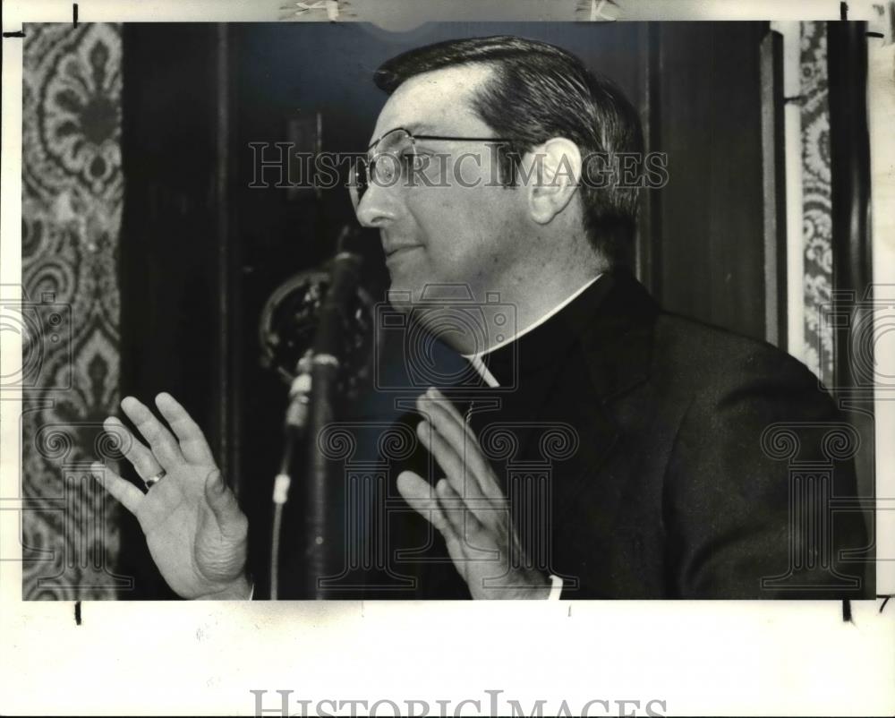 1982 Press Photo Bishop Anthony M Pilla giving sermon - cva38692 - Historic Images