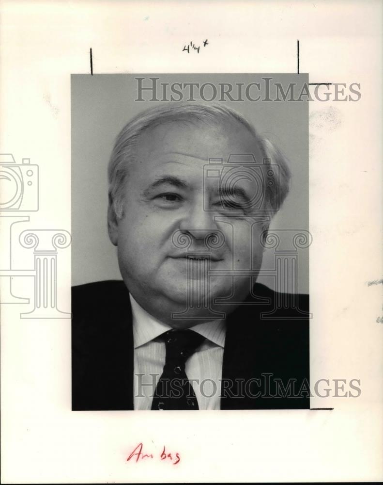 1991 Press Photo Meir Rosenne, former Israeli Ambassador - cva38741 - Historic Images