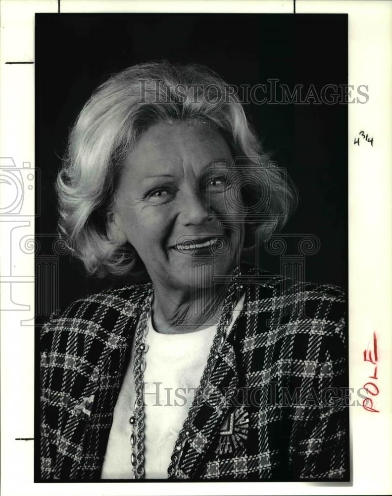 1991 Press Photo Portrait of Blanka A Rosenthal - cva38742 - Historic Images