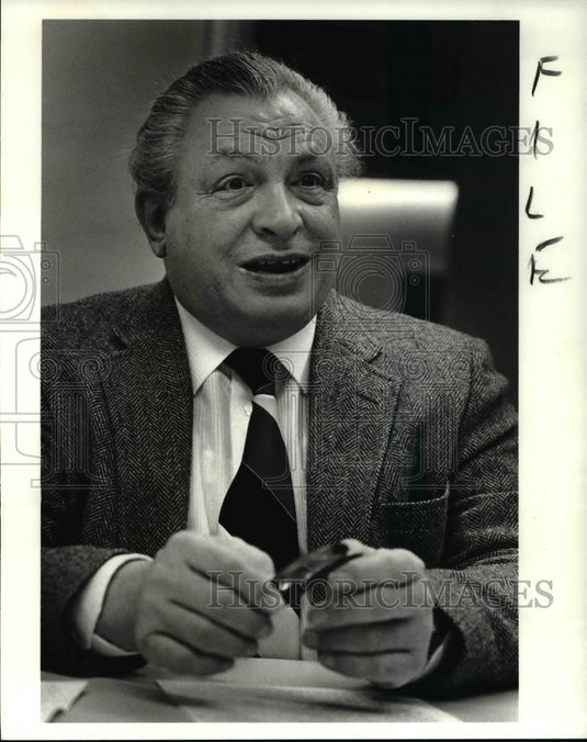 1988 Press Photo Rabbi David H Rose of the West Temple - cva38786 - Historic Images
