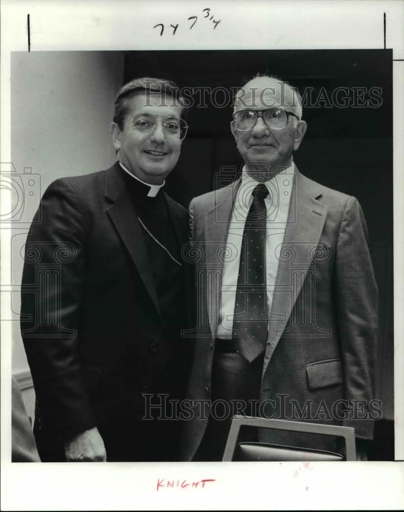 1991 Press Photo Bishop Anthony Pilla and Sebastian K. J. Lupica - cva38876 - Historic Images