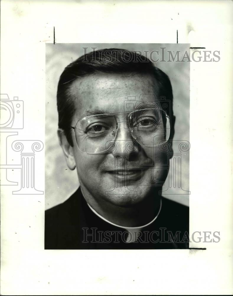 1987 Press Photo Bishop Anthony Pilla appears with a smile - cva38878 - Historic Images