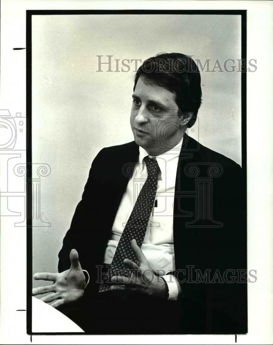 1987 Press Photo Craig Platt attends the Local Stock Experts meeting - cva38888 - Historic Images