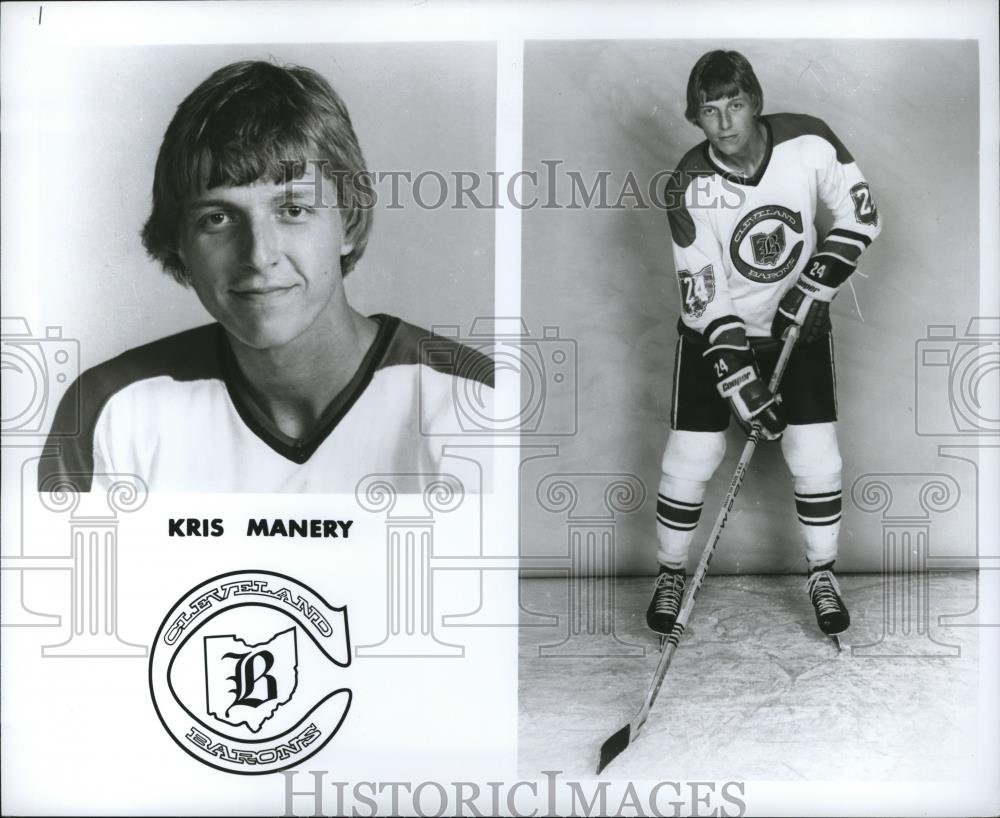 Press Photo Kris Manery, Cleveland Barons, Hockey - cvb76478 - Historic Images