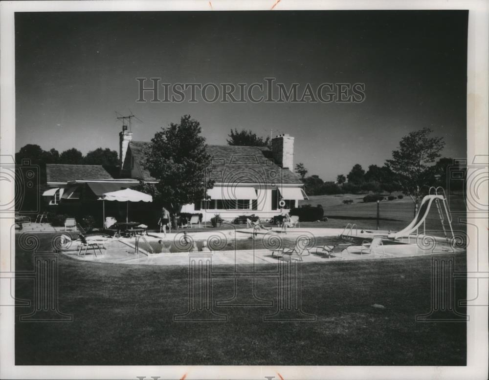 1964 Press Photo Robert A Guadio Home of Falls Rd-Chaguen Falls. - cvb76494 - Historic Images