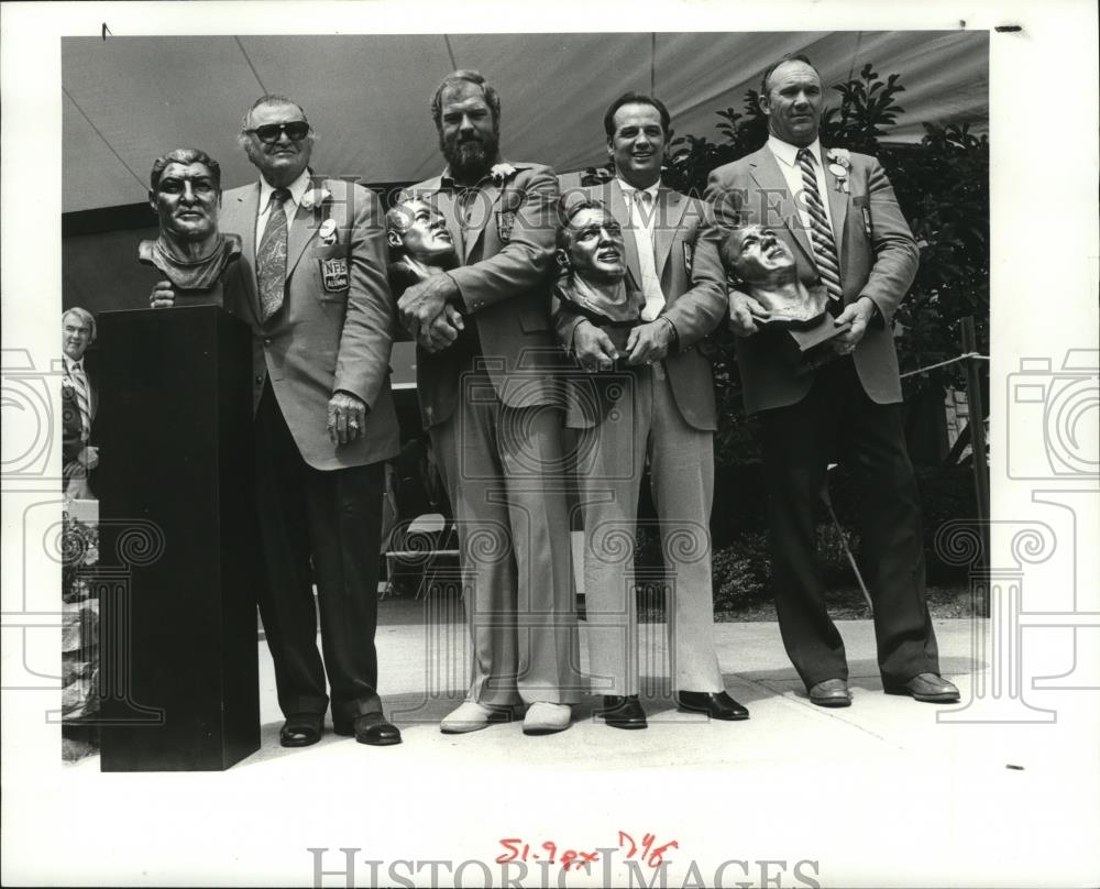 Press Photo Hall of Fame Inductees Musso, Olsen, Huff and Atkins - cvb76632 - Historic Images