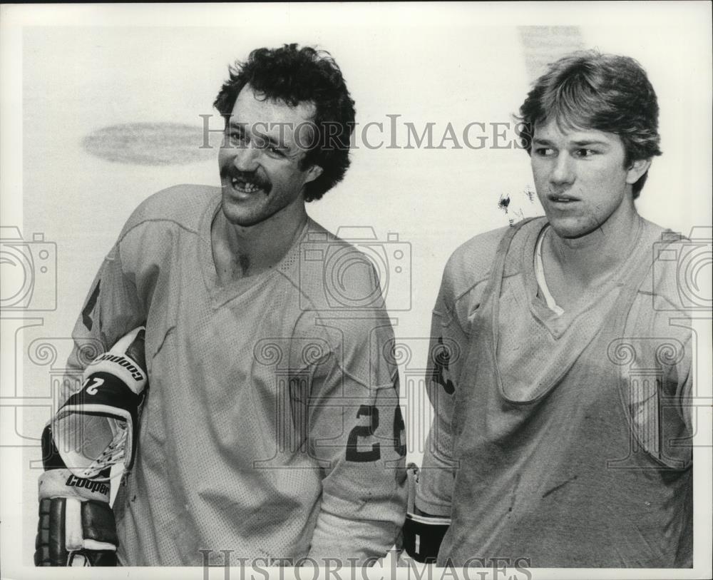 1977 Press Photo Bob Girard and Mike Fiddler - cvb76639 - Historic Images