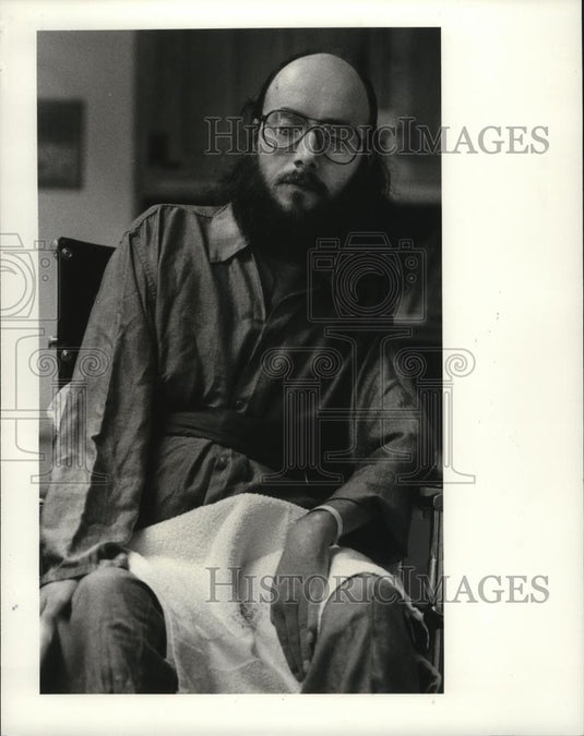 1985 Press Photo Vietnam Vets at the Hospital. - cvb76711 - Historic Images