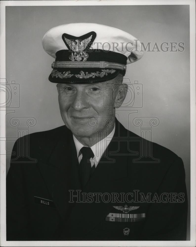 1970 Press Photo J. F. Bills, Captain US Coast Guard - cvb76859 - Historic Images