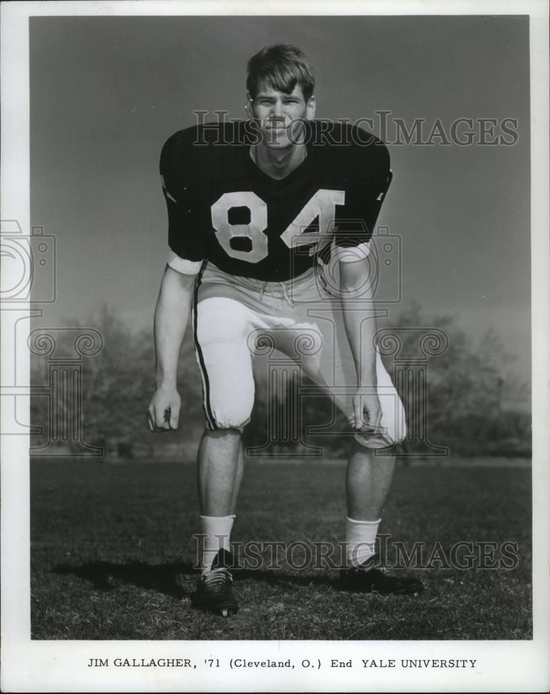 1968 Press Photo Jim Gallagher, football player for Yale University. - cvb76926 - Historic Images