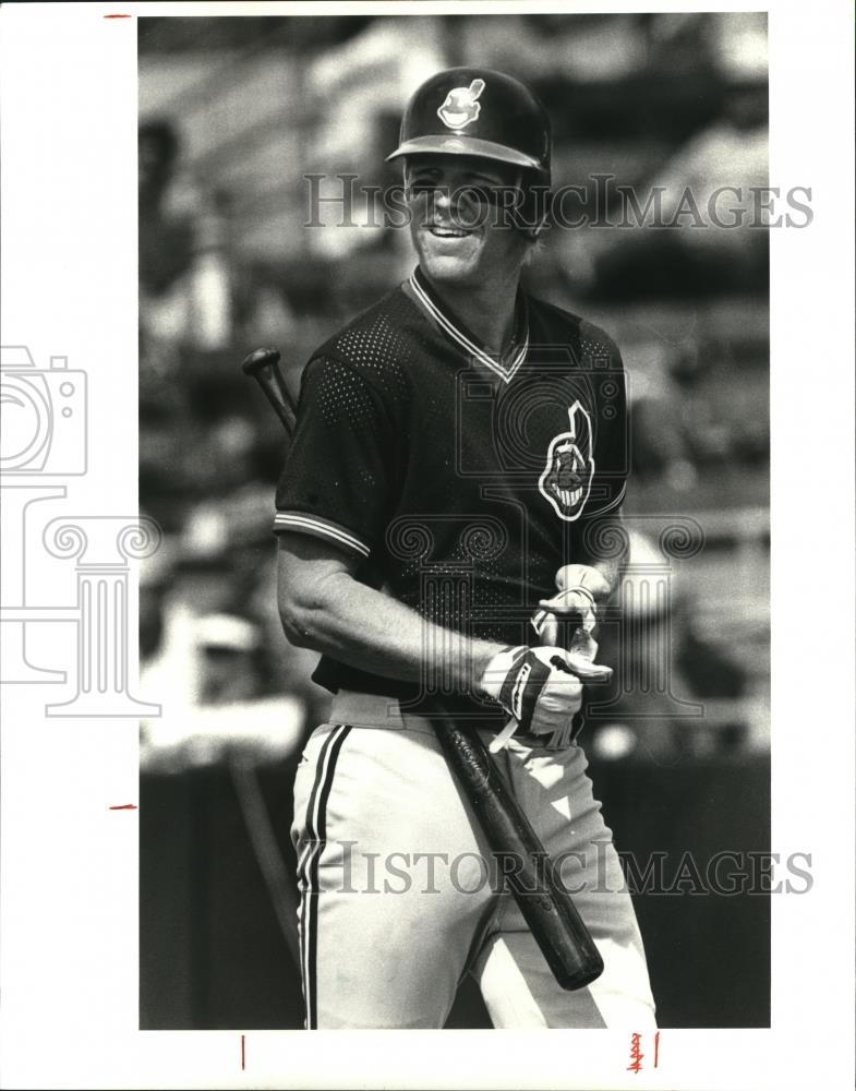 1987 Press Photo Cory Snyder, player for the Cleveland Indians. - cvb76993 - Historic Images