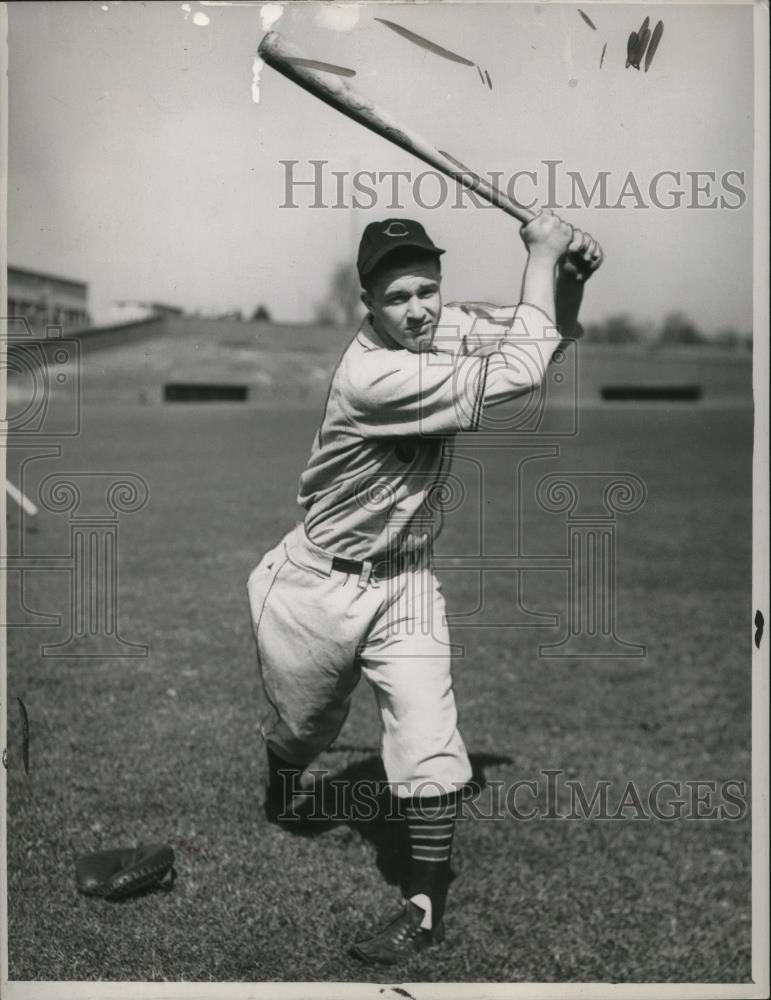 1947 Press Photo Hank Rutkowski, Cleveland Indians - cvb77035 - Historic Images