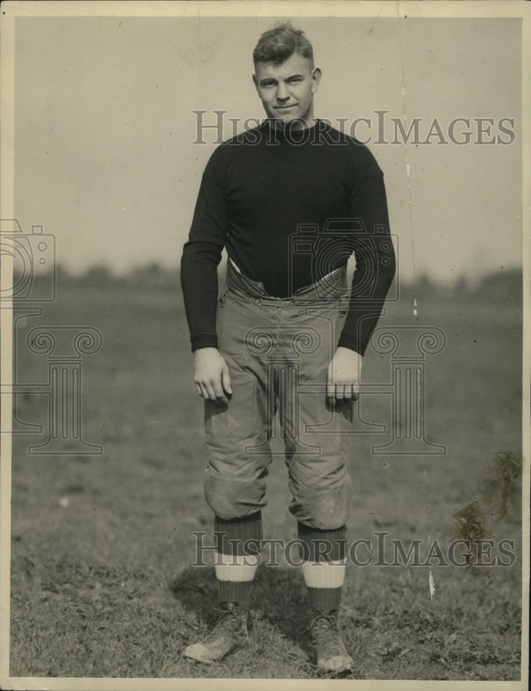 1924 Press Photo Football-Courah (center), Kalamazoo University. - cvb77146 - Historic Images