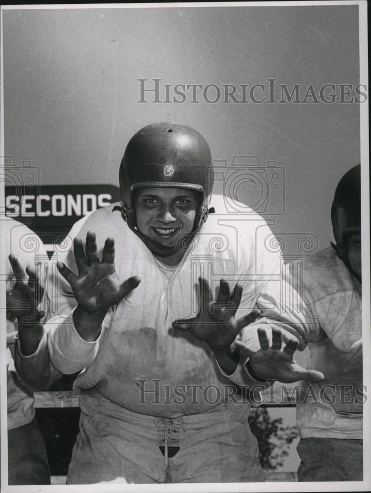 1954 Press Photo George Gedeon, West Tech Football player - cvb77173 - Historic Images