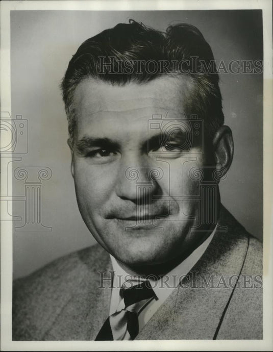 1952 Press Photo Ray George, coach of the Texas A&M Aggies Football Team - Historic Images