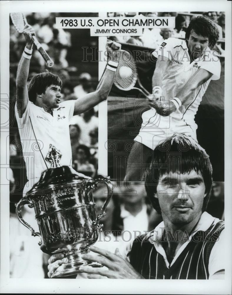 1983 Press Photo Jimmy Connors, winner of the U.S. Open Tennis Championship - Historic Images