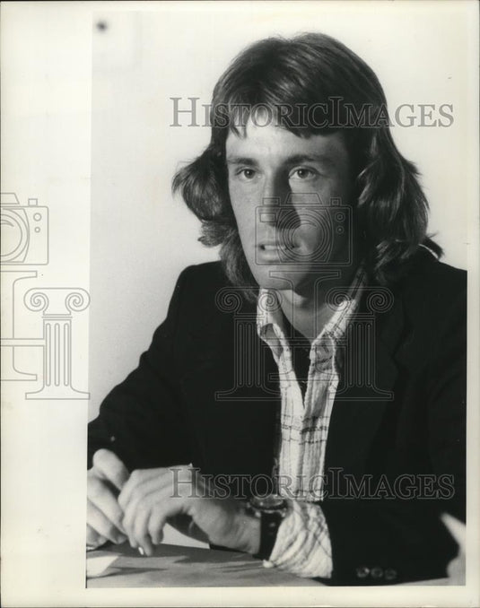 1976 Press Photo Hans Gildemeister, Cleveland Nets tennis player - cvb77209 - Historic Images