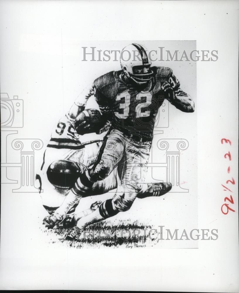 1976 Press Photo OJ Simpson of the Buffalo Bills - cvb77280 - Historic Images