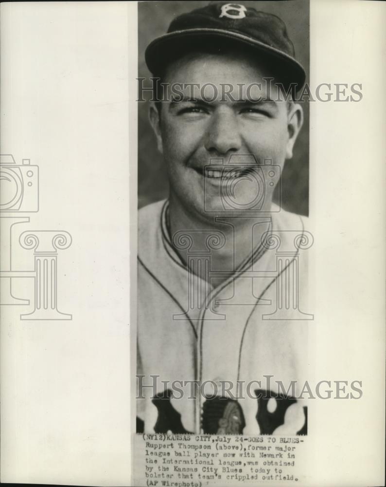 1939 Press Photo Ruppert Thompson of the Kansas City Blues - cvb77332 - Historic Images