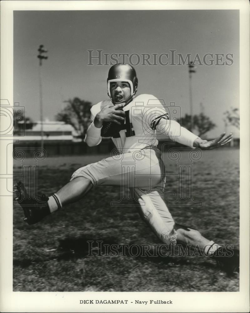 1957 Press Photo Dick Dagampat- Navy Full-Back - cvb77339 - Historic Images