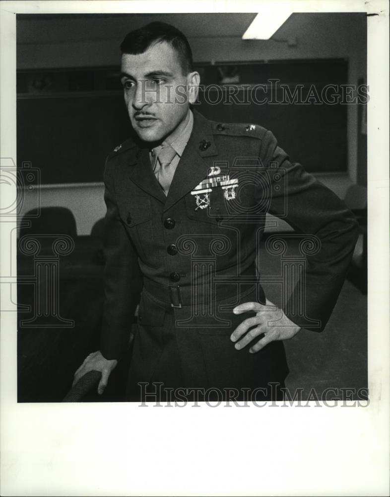 1991 Press Photo Lt Col John Codrea, Commander 3rd Battalion 25th Marines - Historic Images