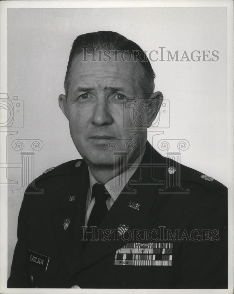 1970 Press Photo Maj Leonard A Carlson Selective Service Chief for Northern Ohio - Historic Images