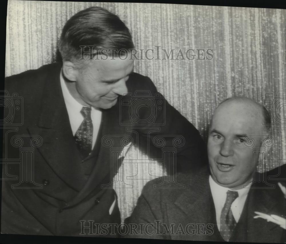 1937 Wire Photo Paddy Driscoll to start 1st season as Marquette football coach - Historic Images