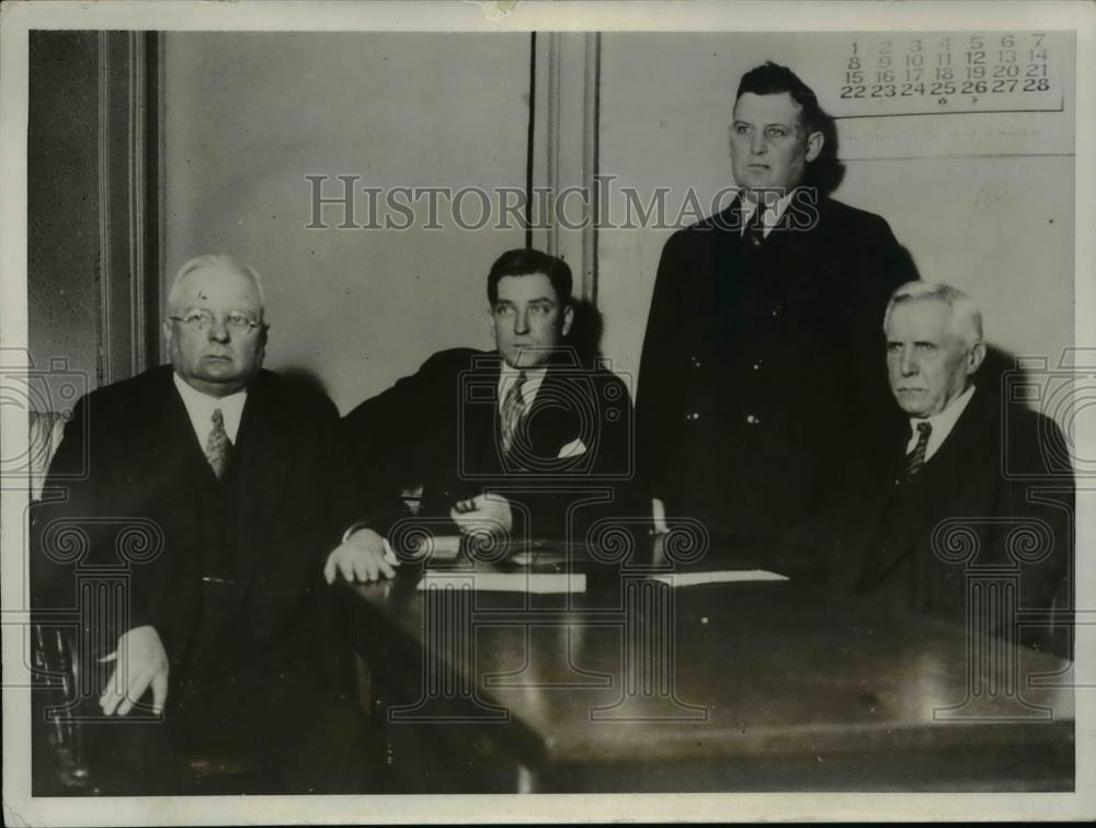 1931 Press Photo Attorneys in Myrtle Bennett Trial, Kansas City, Missouri - Historic Images