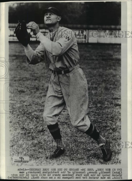 1936 Wire Photo Alvin Powell traded to the New York Yankees - cvw26983 - Historic Images