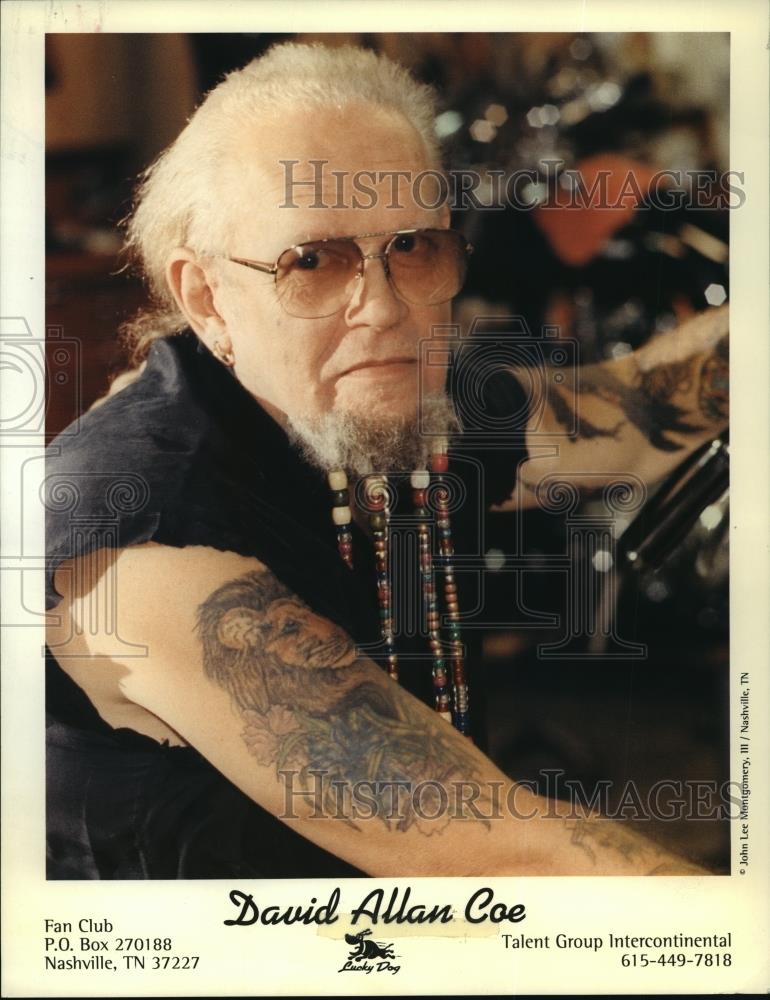 David Allan Coe The Devil Went Down To Jamaica Press Photo David Allan Coe - cvw27284 - Historic Images
