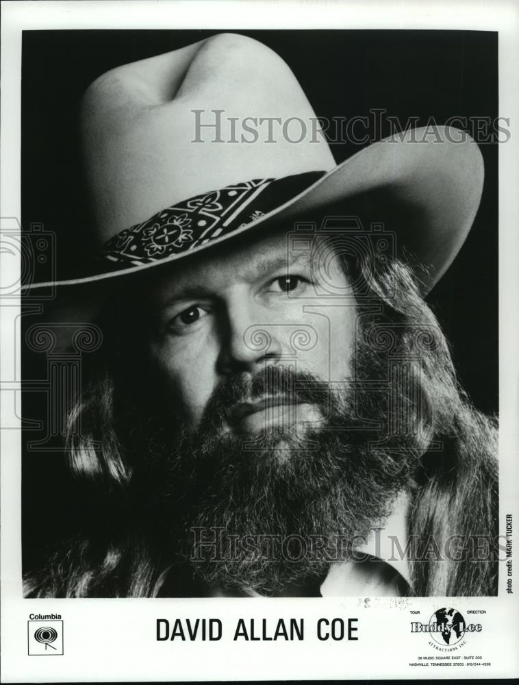 1986 Wire Photo David Allan Coe, songwriter - cvw27289 - Historic Images