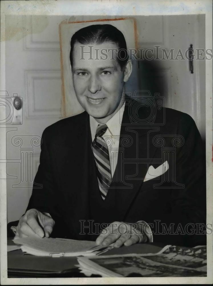 1945 Press Photo Maurice J. Tobin as Massachusetts Governor - nef30181 - Historic Images