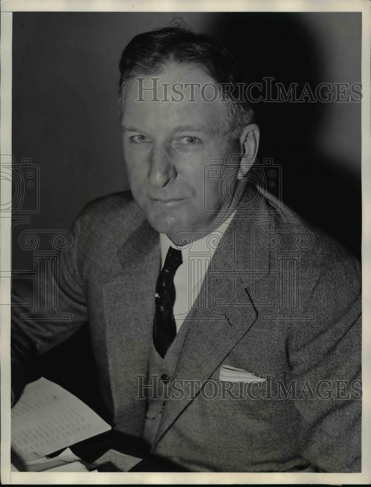 1934 Press Photo William McNeal of Kansas General Mgr of Home Owners Loan Corpor - Historic Images