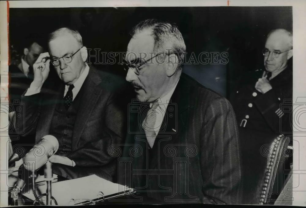 1921 Press Photo Dean Acheson,Sec. of State with John Foster Dulles - nef31140 - Historic Images
