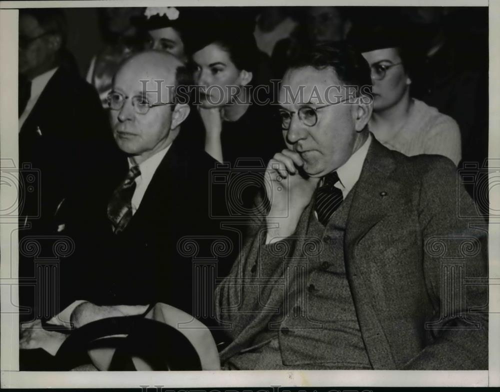 1937 Press Photo Pearl Rassham a coal operator, at a Civil Liberties Hearing - Historic Images