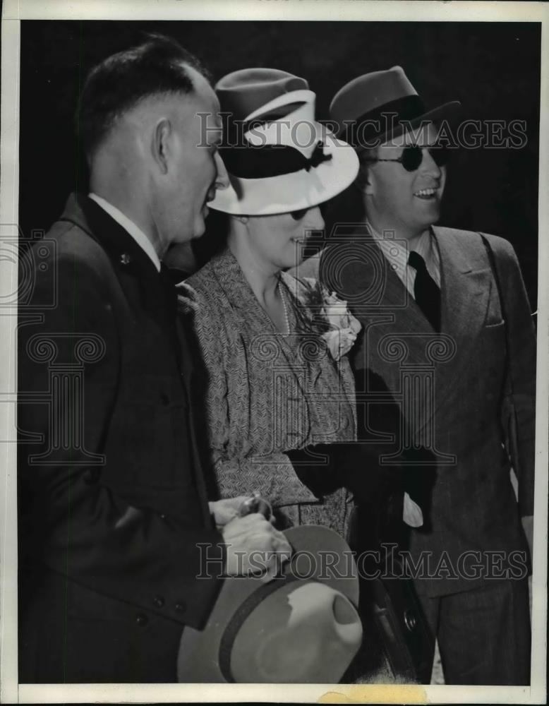 1839 Press Photo Prince Olay and Princess Martha of Norway Visit Boulder Dam - Historic Images