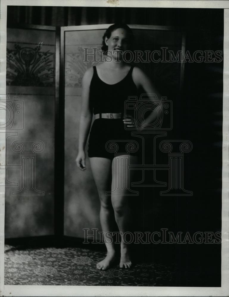1934 Press Photo Florence Brushaker, Swimmer - nef32418 - Historic Images