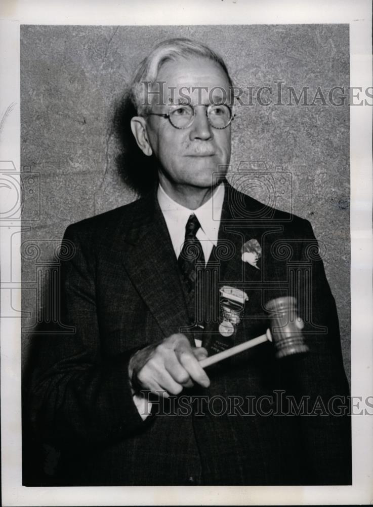 1938 Press Photo Samuel Scharschmidt Pres of National League of Masonic Clubs - Historic Images