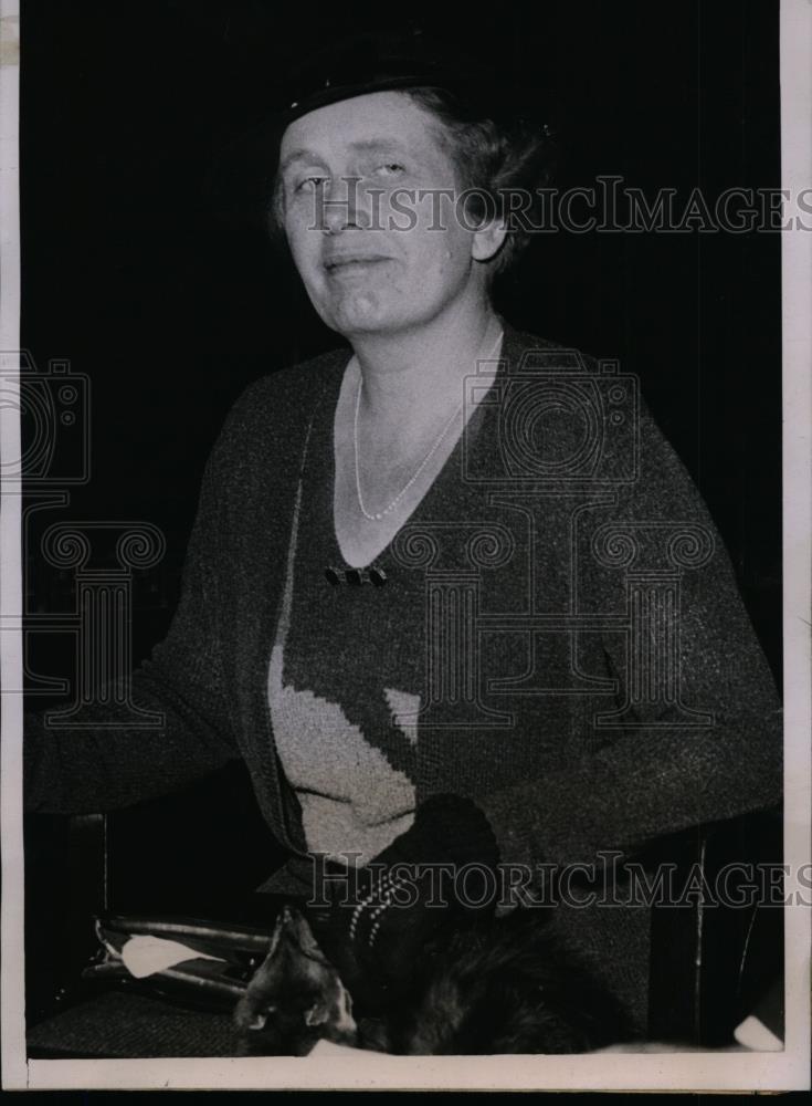 1935 Press Photo Ms Louise Hagen On Witness Stand When She Told Of Her Romance - Historic Images