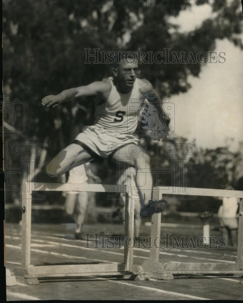 1924 Press Photo Hugo Leistner Stanford University track at IC4A meet - Historic Images