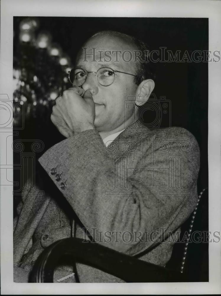 1938 Press Photo David E. Lilienthal at Congressional TVA Hearing - nef15141 - Historic Images