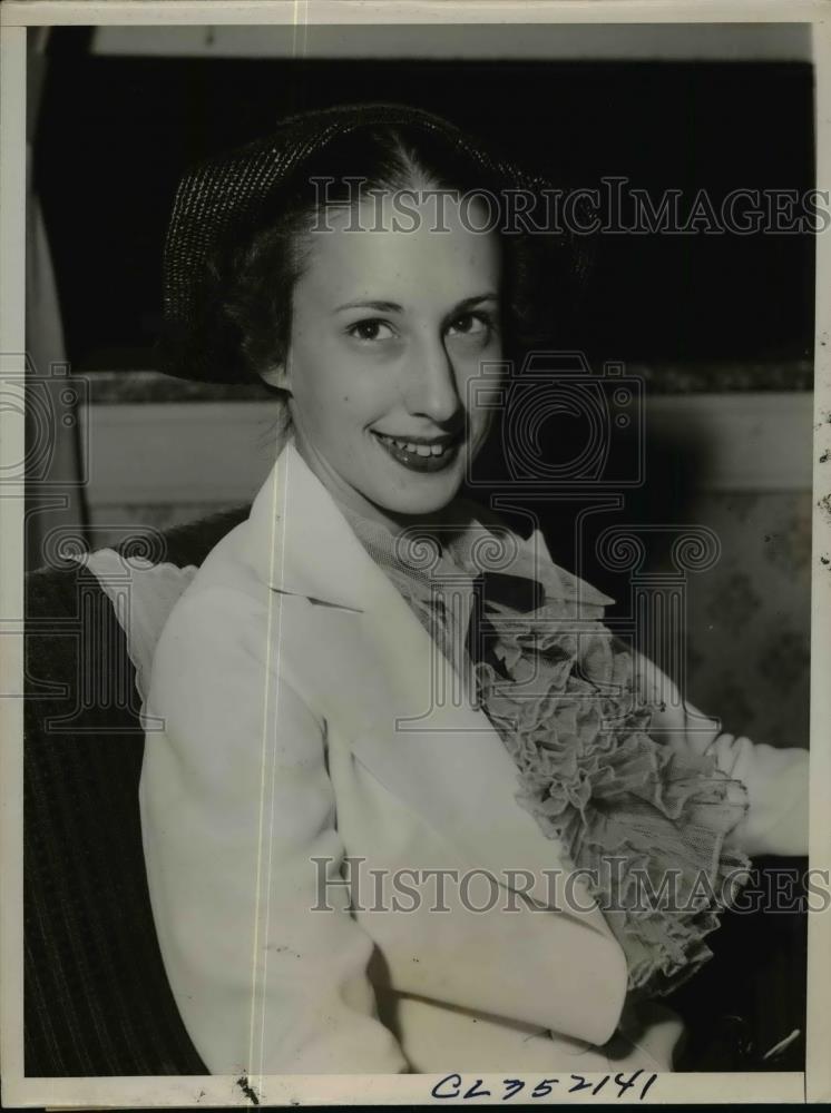 1936 Press Photo Peggy Ann Landon Daughter of Presidential Nominee Alf Landon - Historic Images